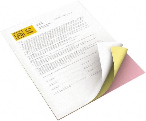 Xerox - 8-1/2" x 11" White, Canary & Pink Digital Carbonless Paper - Use with Laser Copiers, Laser Printers - Caliber Tooling