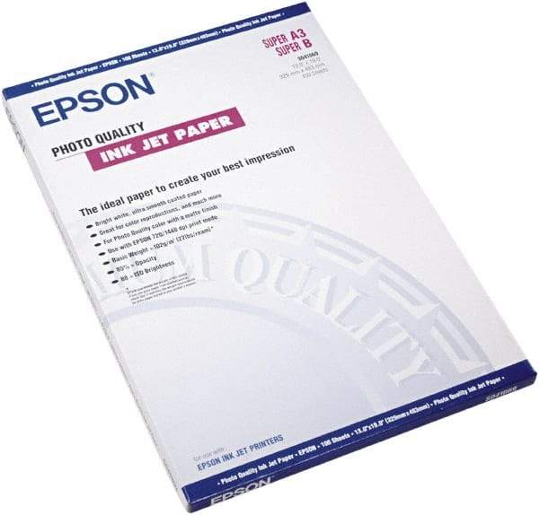 Epson - 13" x 19" Bright White Photo Paper - Use with Inkjet Printers - Caliber Tooling