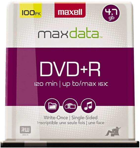 Maxell - Silver DVD+R Disc - Use with CD, DVD Drives - Caliber Tooling