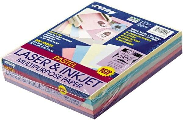 Pacon - 8-1/2" x 11" Assorted Colors Colored Copy Paper - Use with Laser Printers, Copiers - Caliber Tooling