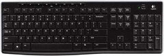 Logitech - Black Wireless Keyboard - Use with Mac OS X, Windows XP, Vista 7, 8 - Caliber Tooling