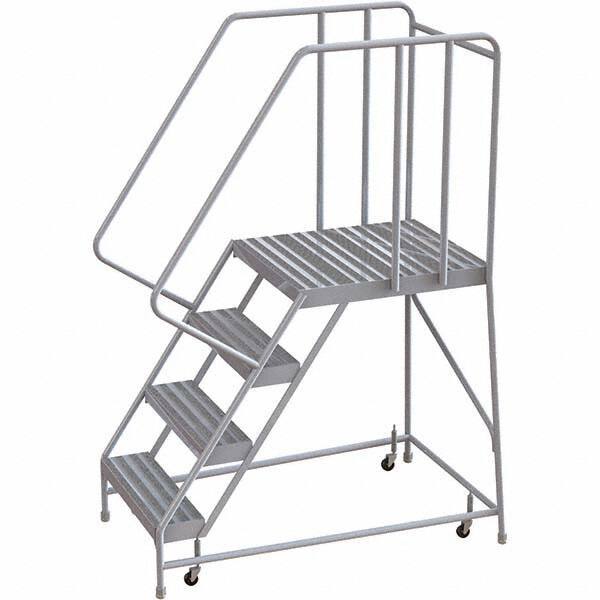 TRI-ARC - Rolling & Wall Mounted Ladders & Platforms Type: Rolling Warehouse Ladder Style: Rolling Safety Ladder - Caliber Tooling