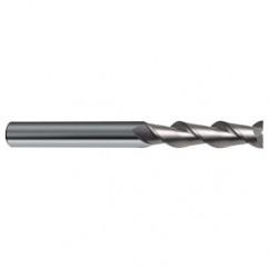 12mm Dia. - 150mm OAL - 45° Helix Bright Carbide End Mill - 2 FL - Caliber Tooling