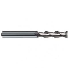 16mm Dia. - 150mm OAL - 45° Helix Bright Carbide End Mill - 2 FL - Caliber Tooling