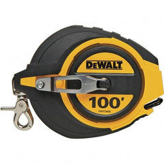 DeWALT - 100' x 3/8" Tape Measure - 1/8" Graduation, Inch Graduation Style - Caliber Tooling