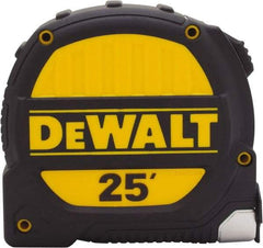 DeWALT - 25' x 1-1/4" Tape Measure - 1/16" Graduation, Inch Graduation Style - Caliber Tooling