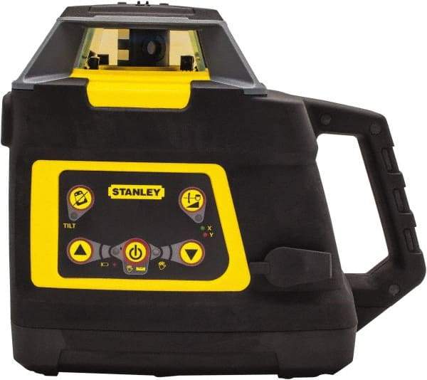 Stanley - 2,000' Measuring Range, 1/16" at 100' Accuracy, Self-Leveling Rotary Laser - ±5° Self Leveling Range, 600 RPM, 1 Beam, NiCad Battery Included - Caliber Tooling