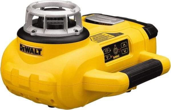 DeWALT - 1,500' Measuring Range, 1/8" at 100' Accuracy, Self-Leveling Rotary Laser - ±5° Self Leveling Range, 60, 250 & 600 RPM, 1 Beam, Lithium-Ion Battery Included - Caliber Tooling