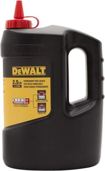 DeWALT - 5 Lb Container Chalk Refill - Red - Caliber Tooling