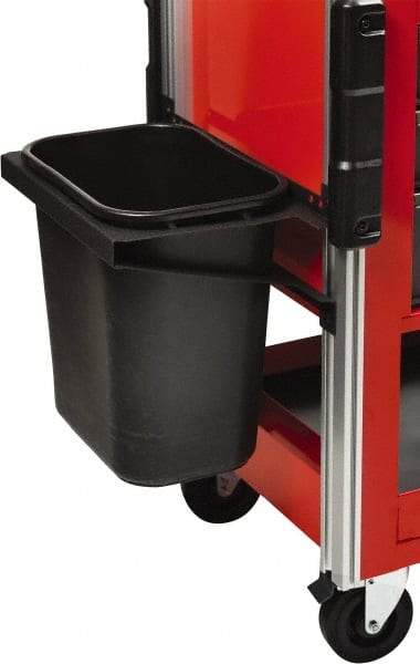 Proto - Tool Box Plastic Trash Can Holder - 19-1/2" Wide x 11-1/2" Deep x 7" High, Black, For JUC3743-3SG, JUC1834-SG-LK, JUC1834-5SG-SC - Caliber Tooling