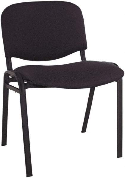 ALERA - Acrylic Black Stacking Chair - Black Frame, 19-3/4" Wide x 21" Deep x 30-3/8" High - Caliber Tooling