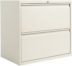 ALERA - 30" Wide x 28.38" High x 19-1/4" Deep, 2 Drawer Lateral File - Steel, Light Gray - Caliber Tooling