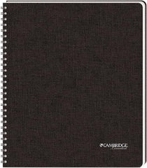 Cambridge Limited - 96 Sheet, 8-1/2 x 11", Legal (Style) Hardbound Notebook - Black - Caliber Tooling