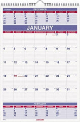 AT-A-GLANCE - 12 Sheet, 8-3/4 x 10", Wall Calendar - White - Caliber Tooling