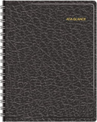 AT-A-GLANCE - 365 Sheet, 8-1/2 x 11", Appointment Book - Black - Caliber Tooling