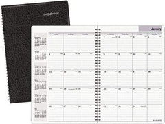 DayMinder - 24 Sheet, 7-7/8 x 11-7/8", Monthly Planner - Black - Caliber Tooling