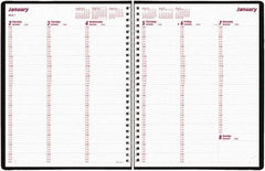 Brownline - 26 Sheet, 3-1/4 x 6-1/4", Weekly Planner - Black - Caliber Tooling