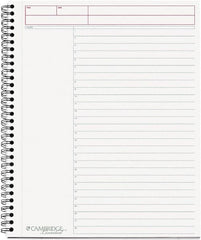 Cambridge - 80 Sheet, 8-1/2 x 11", Business Notebook - Black - Caliber Tooling