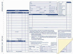 TOPS - 50 Sheet, 8-1/2 x 11-3/4", Order Forms - Blue & White - Caliber Tooling