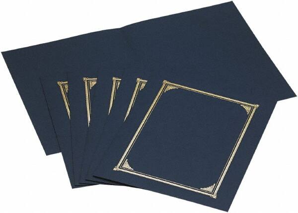 Geographic - 6 Piece Navy Blue Document Holders-Certificate/Document - 9-3/4" High x 12-1/2" Wide - Caliber Tooling