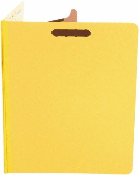 UNIVERSAL - 8-1/2 x 11", Letter Size, Yellow, Classification Folders with Top Tab Fastener - 25 Point Stock, Right of Center Tab Cut Location - Caliber Tooling