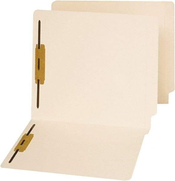 UNIVERSAL - 8-1/2 x 11", Letter Size, Manila, File Folders with End Tab - 11 Point Stock, Straight Tab Cut Location - Caliber Tooling