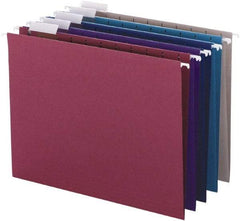 SMEAD - 8-1/2 x 11", Letter Size, Assorted Colors, Hanging File Folder - 11 Point Stock, 1/5 Tab Cut Location - Caliber Tooling