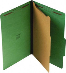 UNIVERSAL - 9-1/2 x 14-1/2", Legal, Emerald Green, Classification Folders with Top Tab Fastener - 25 Point Stock, Right of Center Tab Cut Location - Caliber Tooling