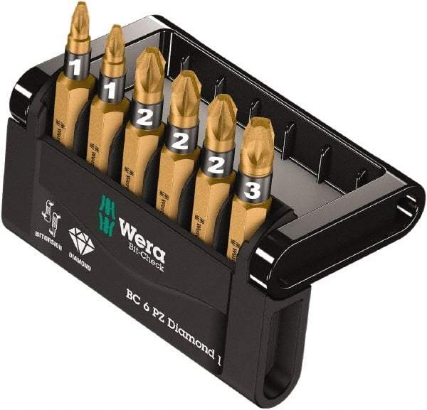 Wera - Posidriv Bit Set - 1/4" Drive - Caliber Tooling