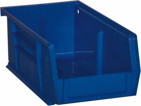 Durham - 7-7/16" Deep, Blue Plastic Hang and Stack Bins - 3" High x 4-3/16" Wide x 7-7/16" Long - Caliber Tooling