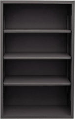 Durham - 3 Shelves, 5,700 Lb Capacity, Closed Shelving System - 36" Wide x 24" Deep x 60" High, Gray - Caliber Tooling