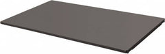 Durham - 14-3/8" Long x 47-1/2" Wide, Gray Steel Shelf - 400 Lb Capacity, Use with Mesh Stock Truck - Caliber Tooling