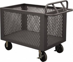 Durham - 2,000 Lb Load Capacity, Steel Box Truck - 48" Wide x 30" Long x 29-1/2" High, Gray - Caliber Tooling