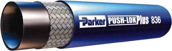 Parker - 3/4" ID x 1.03" OD CTL Push-on Air Hose - 300 Working psi, -55 to 302°F, Blue - Caliber Tooling