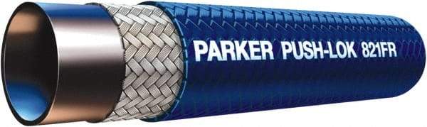 Parker - 3/8" ID x 0.63" OD CTL Push-on Air Hose - 300 Working psi, -40 to 212°F, Blue - Caliber Tooling