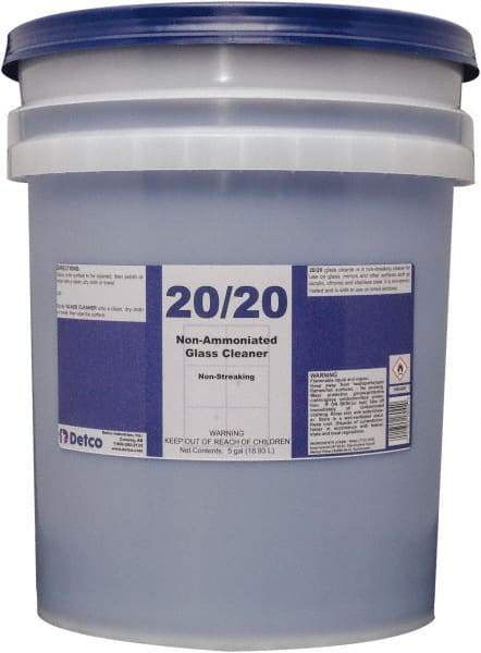 Detco - 5 Gal Pail Mint Glass Cleaner - Use on Glass - Caliber Tooling