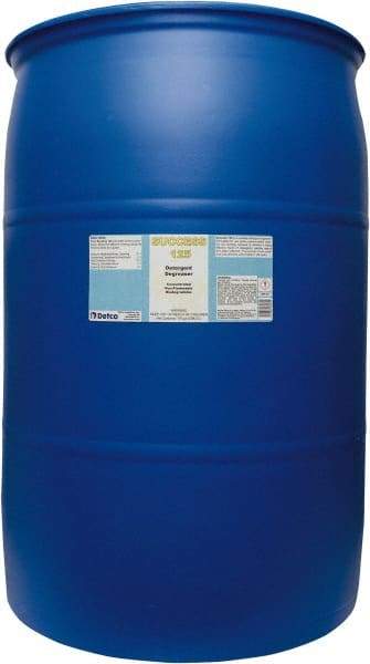 Detco - 55 Gal Drum Cleaner/Degreaser - Liquid, Butyl-Based, Unscented - Caliber Tooling