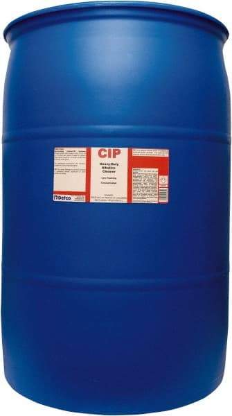 Detco - 55 Gal Drum Cleaner/Degreaser - Liquid, Alkaline, Unscented - Caliber Tooling