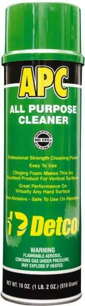 Detco - 20 oz Aerosol All-Purpose Cleaner - Aerosol, Butyl-Based, Lemon - Caliber Tooling