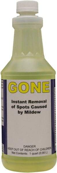 Detco - 32 oz Bottle Mildew Remover - Liquid, Water-Based, Unscented - Caliber Tooling