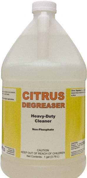 Detco - 1 Gal Bottle Cleaner/Degreaser - Liquid, Butyl-Based, Citrus - Caliber Tooling