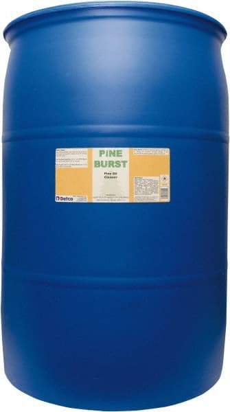 Detco - 55 Gal Drum All-Purpose Cleaner - Liquid, Water-Based, Pine - Caliber Tooling