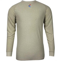 National Safety Apparel - Size L Tan Flame Resistant/Retardant Long Sleeve Base Layer Shirt - Exact Industrial Supply