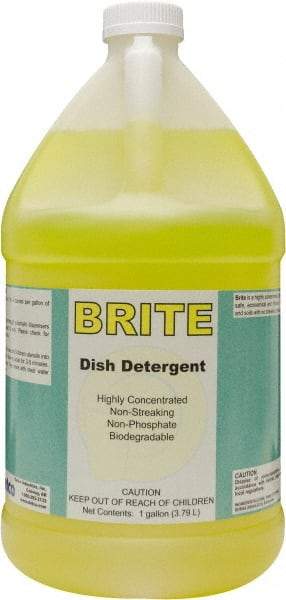 Detco - 1 Gal Bottle Manual Dishwashing Liquid - Lemon Scented - Caliber Tooling