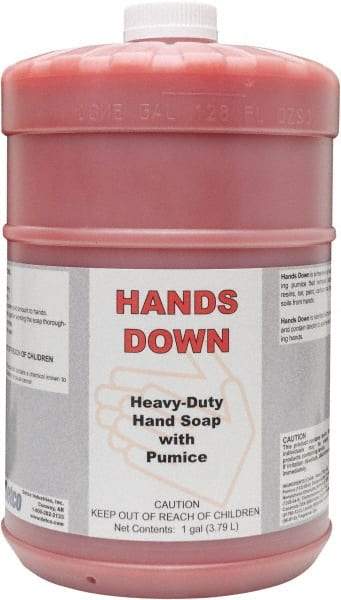 Detco - 1 Gal Bottle Gel Hand Cleaner with Grit - Red, Cherry Scent - Caliber Tooling