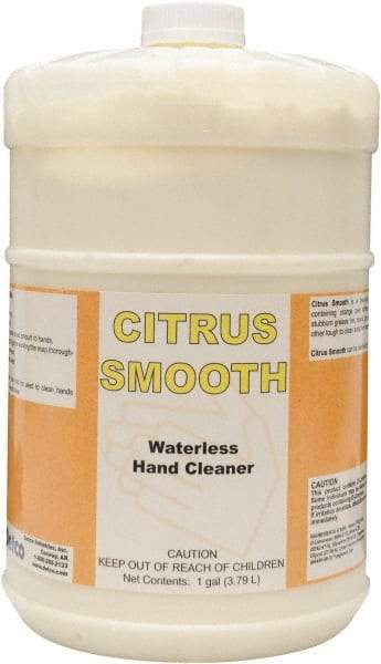 Detco - 1 Gal Bottle Waterless Cream Waterless Hand Cleaner - Yellow, Citrus Scent - Caliber Tooling