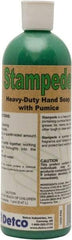 Detco - 16 oz Bottle Gel Hand Cleaner with Grit - Green, Almond Scent - Caliber Tooling