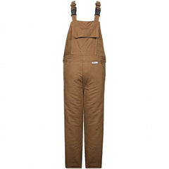 National Safety Apparel - Size M Brown HRC 4 Flame Resistant/Retardant Bib Overalls - Exact Industrial Supply