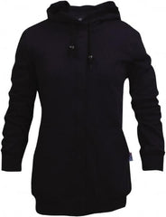 National Safety Apparel - Size L Navy Flame Resistant/Retardant Sweatshirt - Exact Industrial Supply