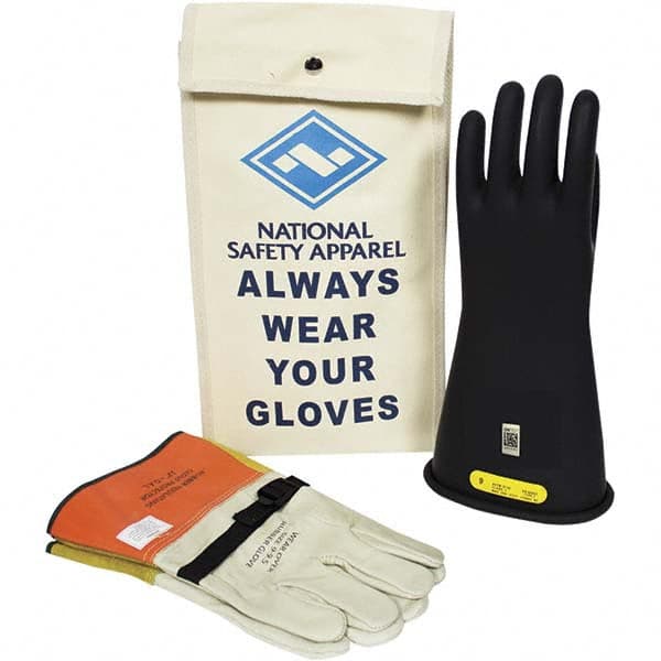 National Safety Apparel - Class 2, Size 12, 11" Long, Rubber Lineman's Glove Kit - Exact Industrial Supply